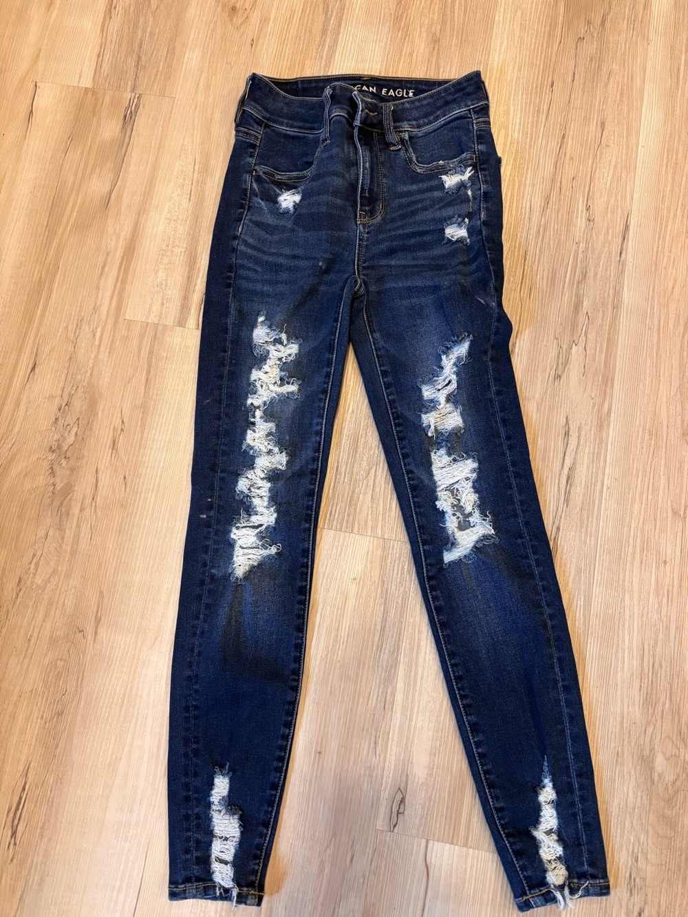 American Eagle Womens NE(X)T Level Stretch Straight Leg Denim Jeans 00